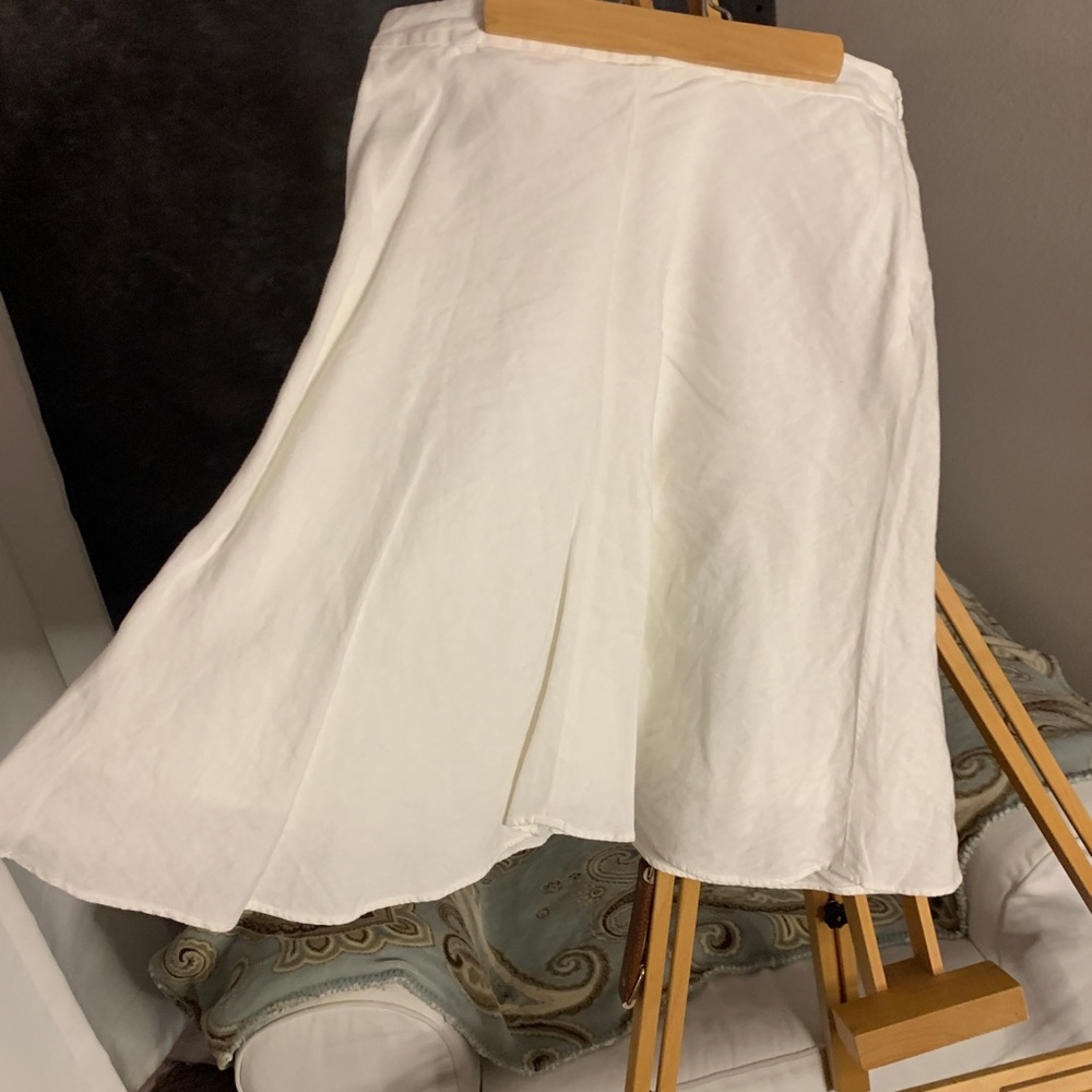 Vintage Banana Republic White Linen Skirt